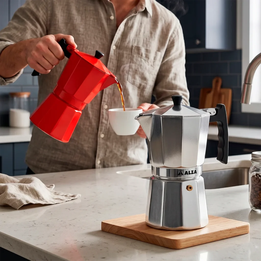 Cafetera Italiana Luxe Inducc - Aluminio de Calidad | Alza