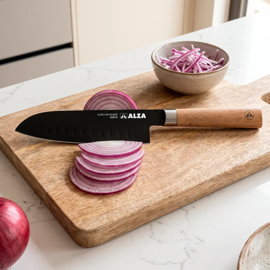 Cuchillo Santoku Bois - Acero de Calidad 5Cr15 | Alza