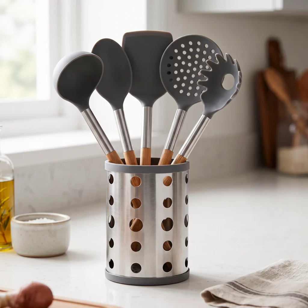 Set de Utensilios de Cocina Bois - Mango de Madera | Alza