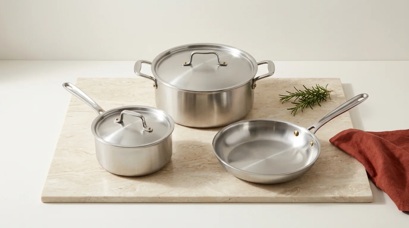 Batería de cocina ALZA en acero inoxidable